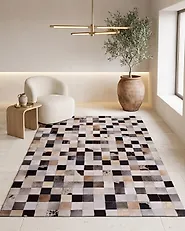 Rug RIZE Multicolour 160 x 230 cm Leather_1179982
