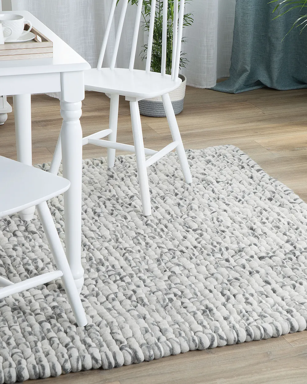 Teppich AMDO Hellgrau 160 x 230 cm