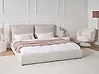 Bett mit Lattenrost Stoff BAJONNA 180 x 200 cm Beige