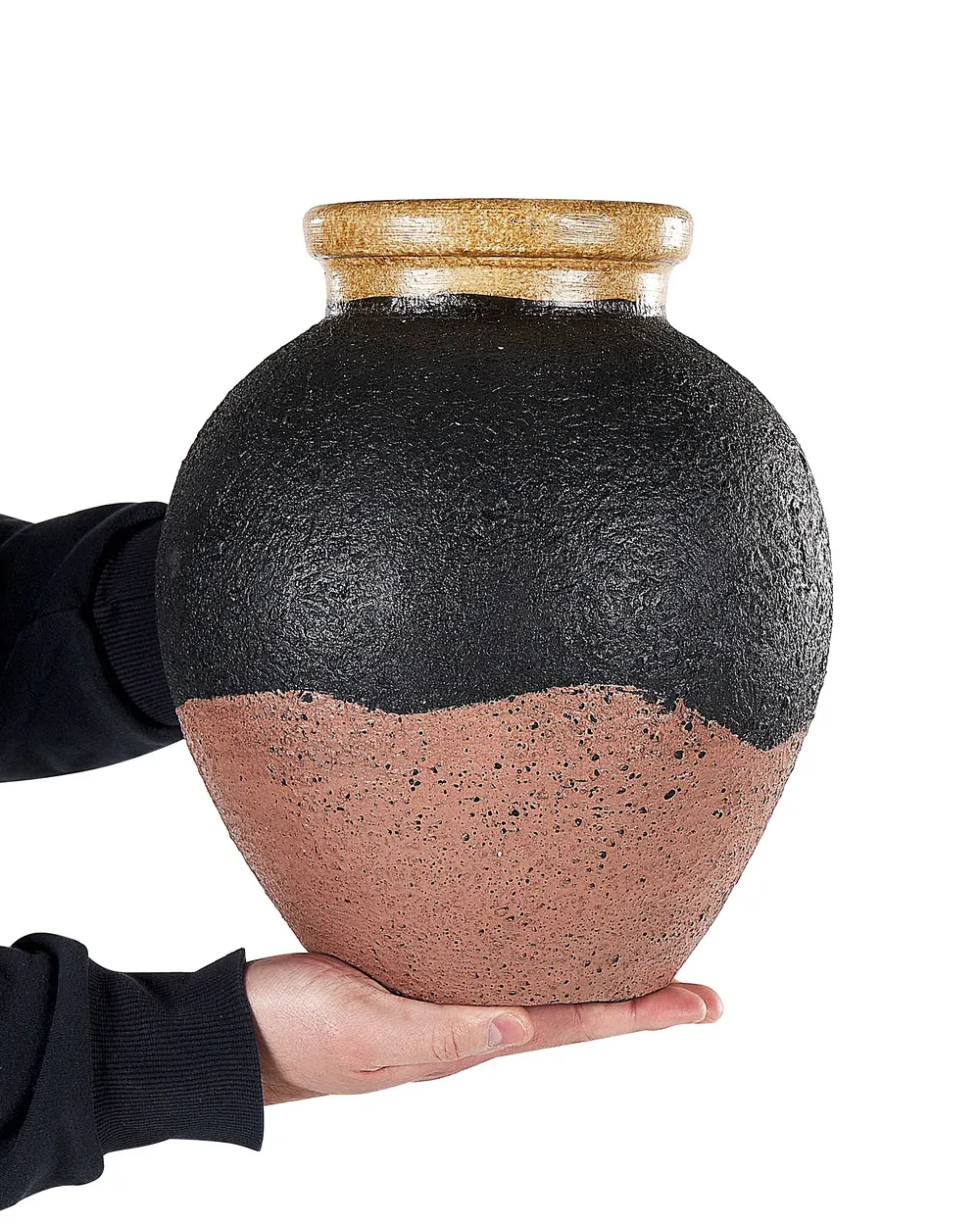 Decorative Vase DAULIS 31 cm Ceramic Black_850410