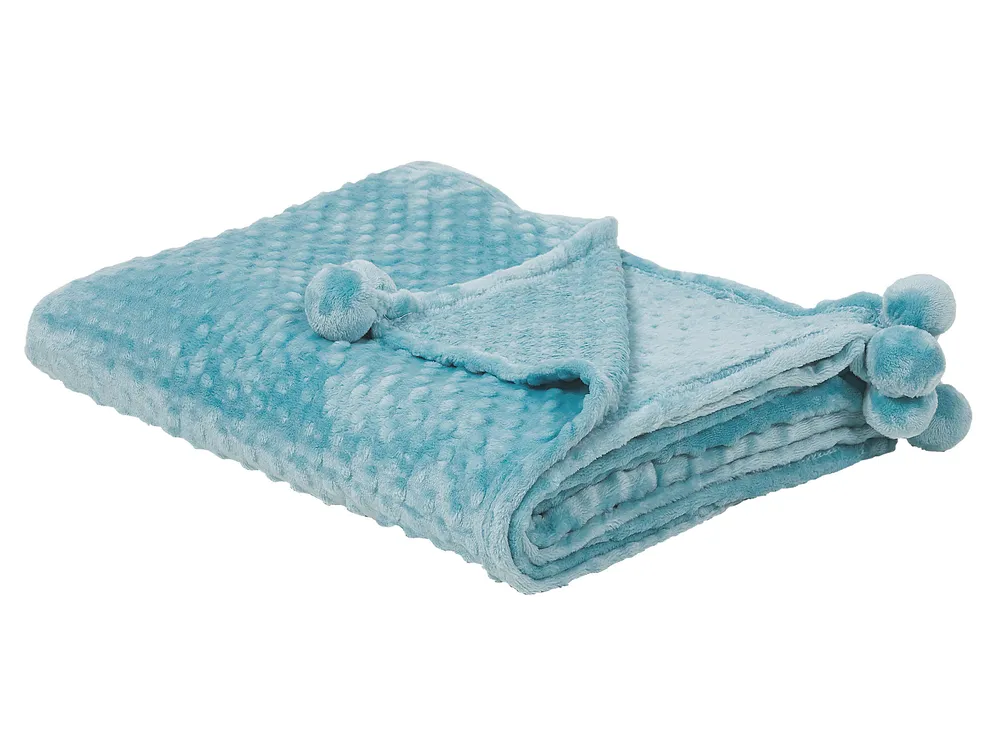 Kuscheldecke SAMUR 150 x 200 cm Hellblau