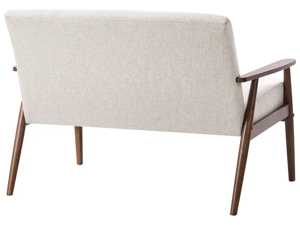 Sofa 2 Seater ESRUM Fabric Dark Brown/ Grey_1014649