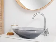 Aufsatzwaschbecken MOENGO 54 x 36 cm Mineralwerkstoff Schwarz_891671
