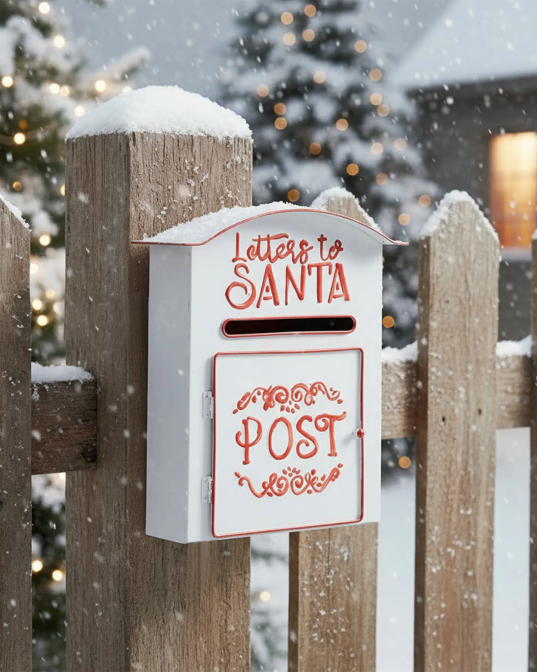 Weihnachtsbriefkasten ESPOO 30 cm Weiß_1014287