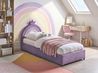 Kinderbett mit Stauraum GRISETOT Samtstoff Violett 90 x 200 cm