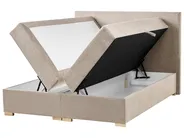Kontinentalni krevet s prostorom za pohranu MAJOR Sivo-bež 140 x 200 cm_1028154