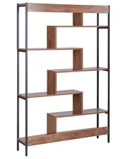 Regal mit 6 Ebenen DAVEN 180 cm Braun_791511