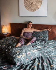 Bett mit Lattenrost MIALET 160 x 200 cm Dunkelbraun_877944