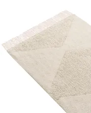 Kinderteppich KHONOMA Hellbeige 140 x 200 cm Baumwolle_1107569