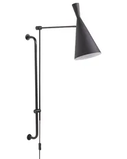 Wall Lamp MARISA Adjustable Metal Black_883609