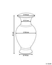 Blumenvase CALCEOLUS 41 cm Metall Gold_1184926