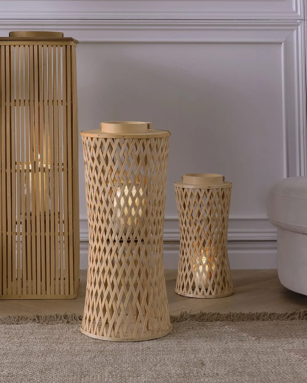 Lantern MACTAN 58 cm Bamboo Natural