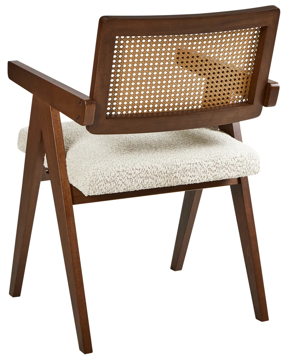 Esszimmerstuhl 2er Set AVA Holz Braun / Hellbeige_975871