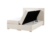Kontinentalni krevet s prostorom za pohranu MAJOR Svijetlo bež 140 x 200 cm_1028013