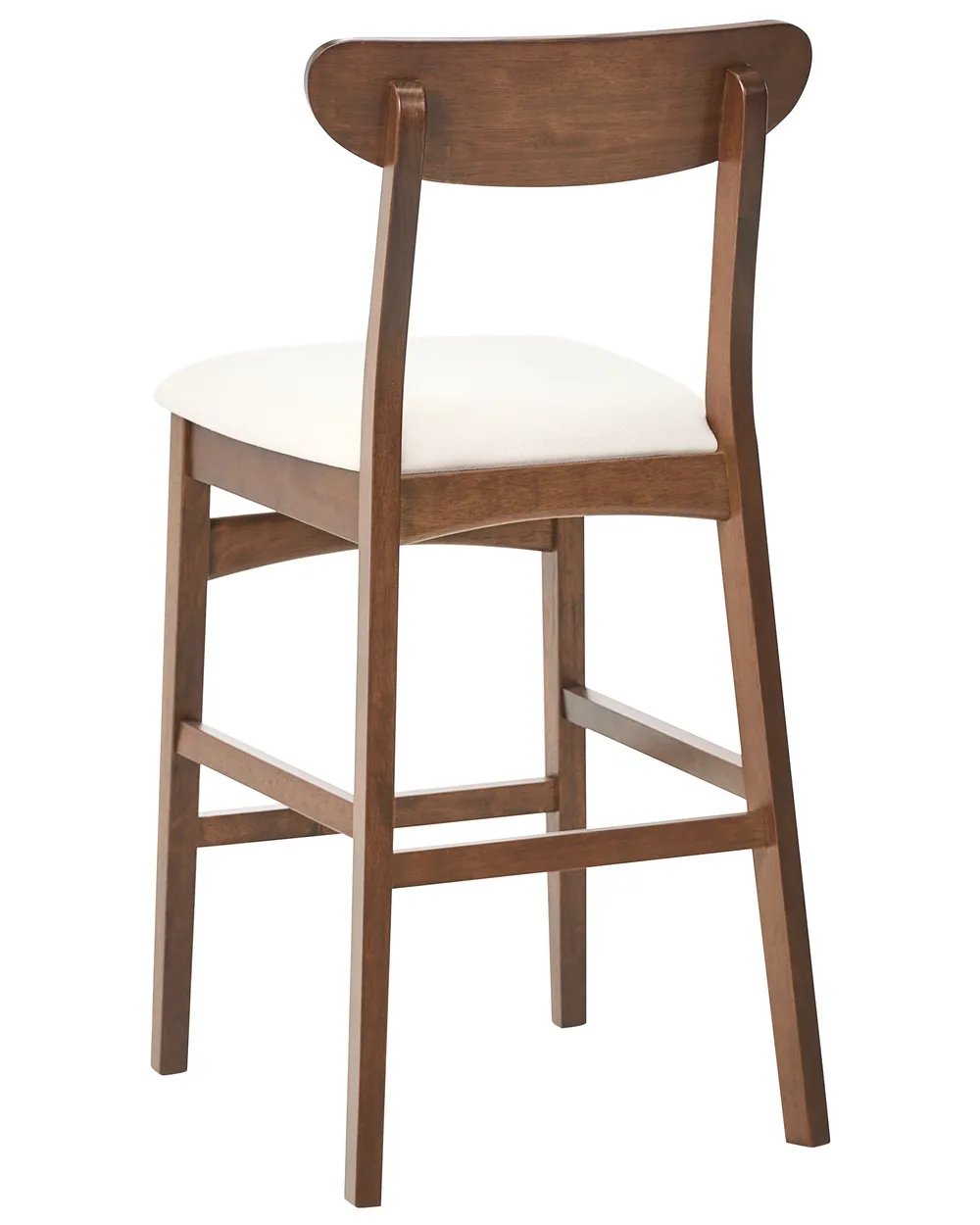 Set mit 2 Barstühlen DOYLE Holz Braun / Hellbeige_1071257