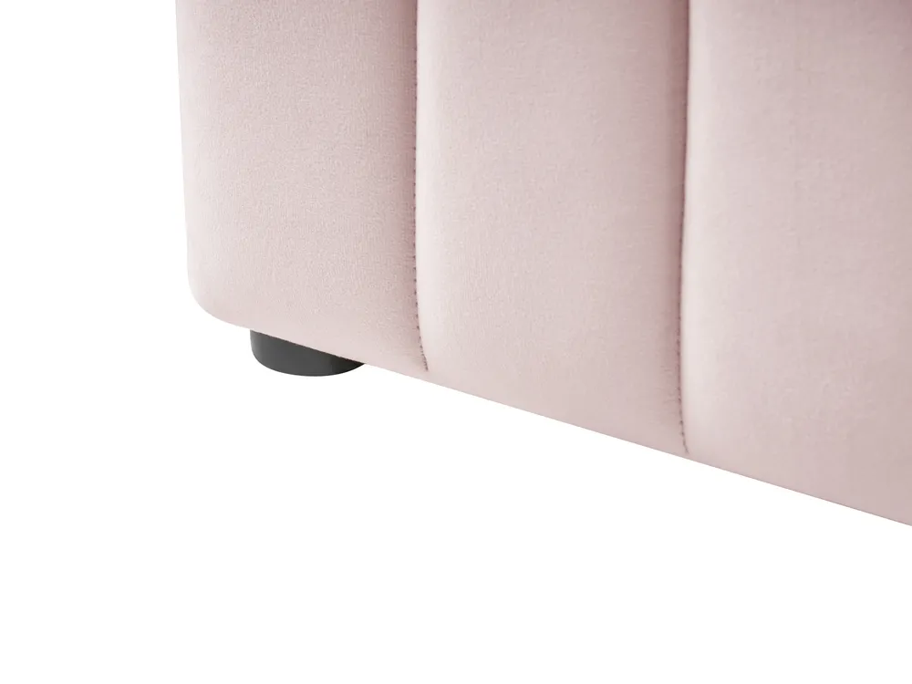 Bett mit Stauraum LUNAN Pastellrosa 160 x 200 cm_1051473