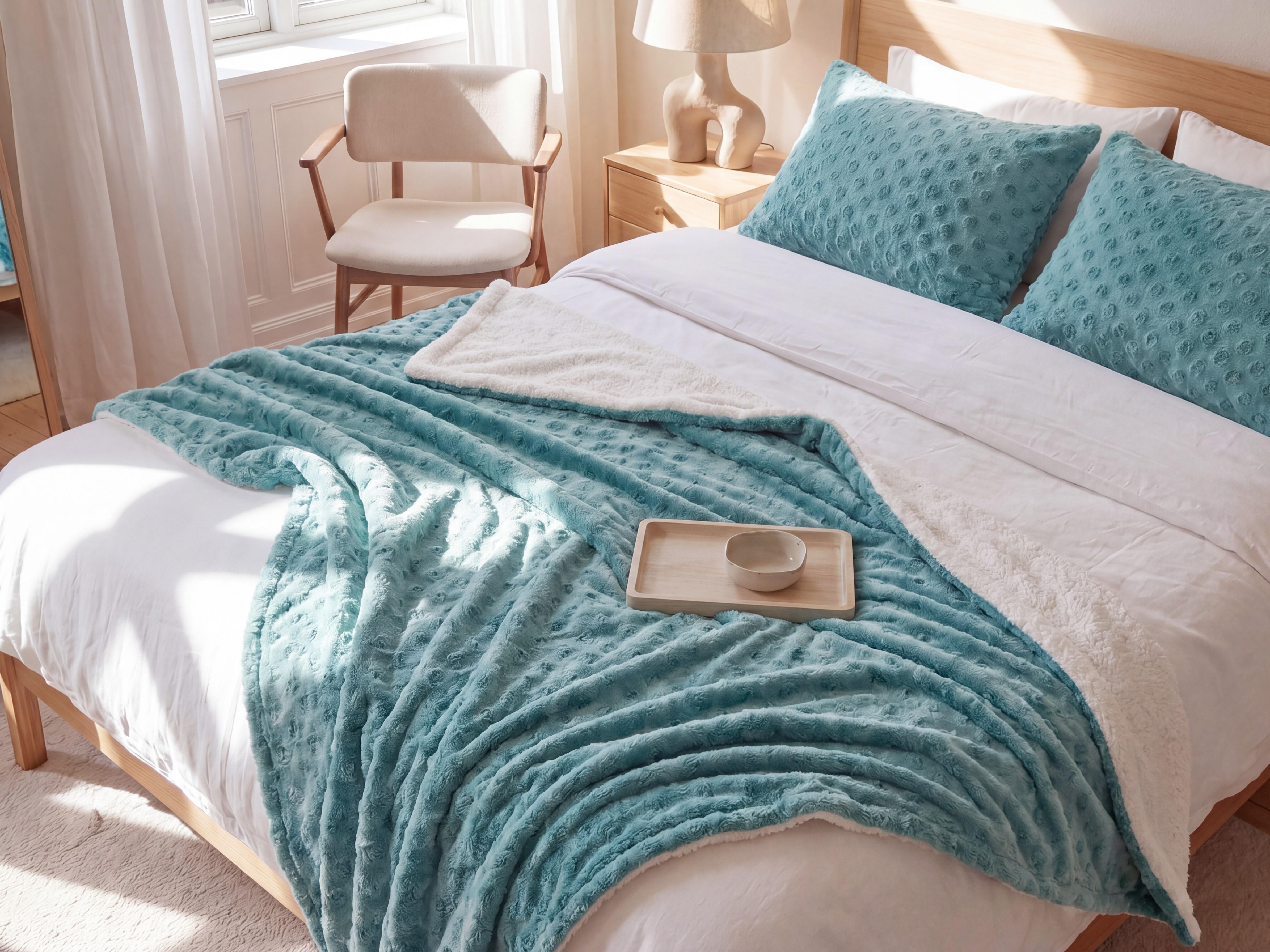 Bedspread KANDILLI 150 x 200 cm Light Green