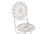 Bistro Set klappbar SCAFA Metall Weiß_856105