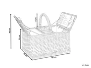 Picknickkorb GROSEILLE Geflecht Grau_964221