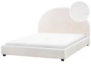 Wasserbett Bouclé VAUCLUSE 140 x 200 cm Cremeweiß_977138