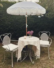 Bistro Set klappbar CILENTO Metall Grau_877945