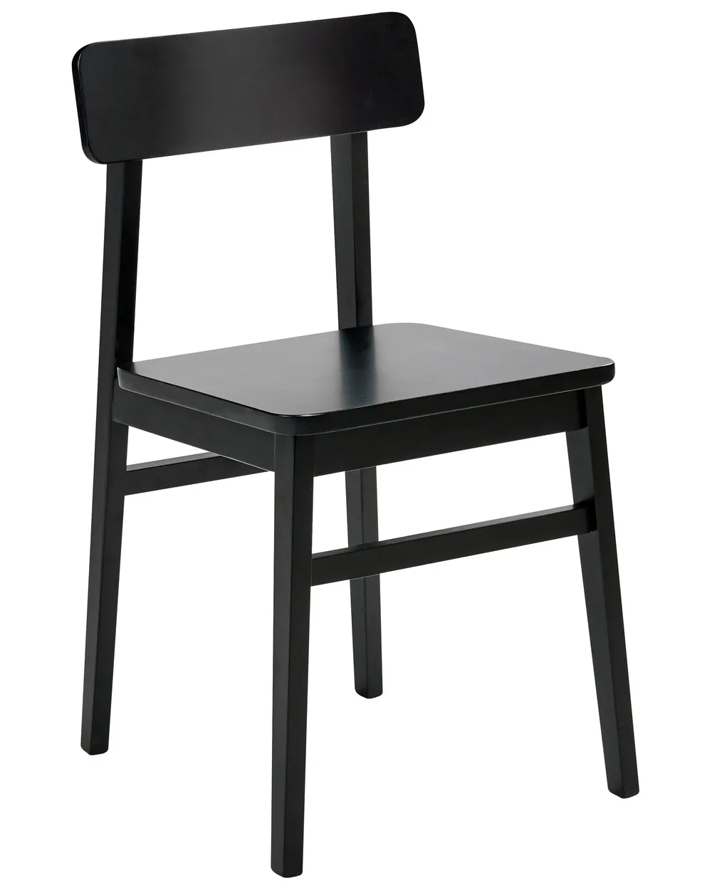 Set of 2 Dining Chairs GORRE Wood Black_1031567