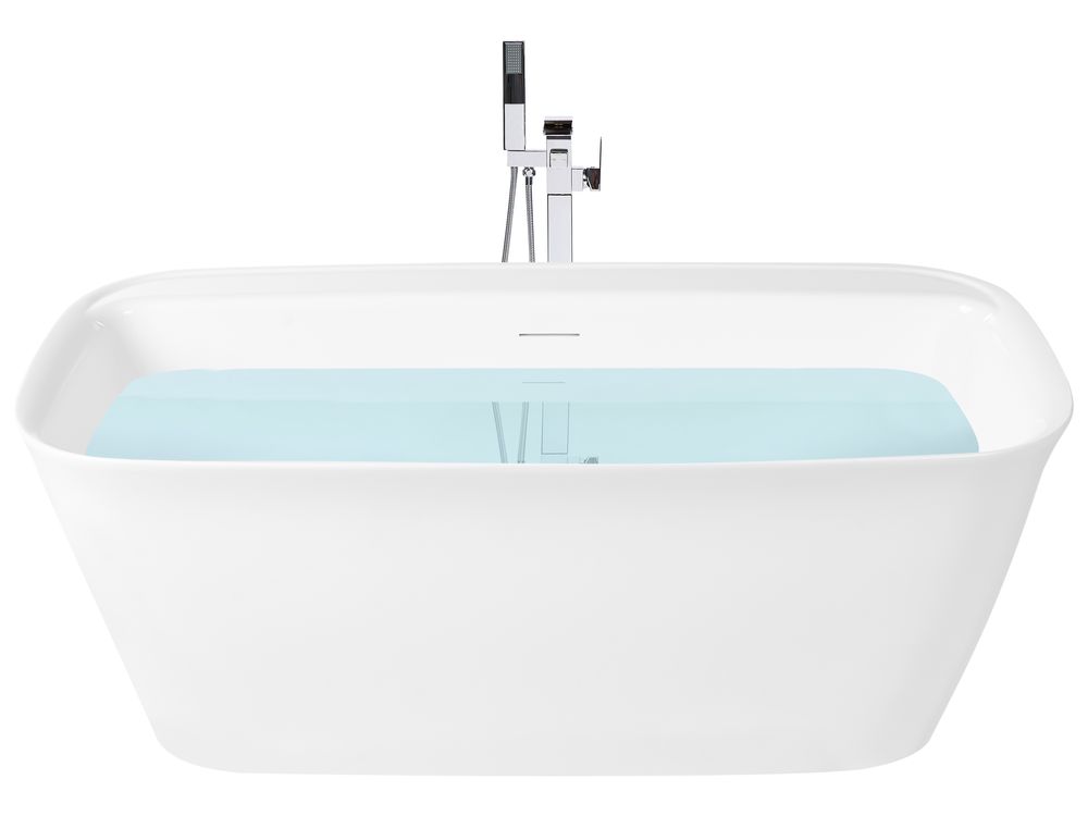 Freistehende Badewanne TUCAVACA 160 x 80 cm Weiß
