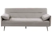 Sofa Bed 3 Seater VAYLA Fabric Grey_1056756