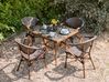Gartenmöbel Set 4-Sitzer CASPRI II Metall Grau