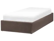 Ottoman Bed without Headboard DINAN Boucle Taupe 90 x 200 cm (EU Single)_1065115