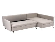 Eckschlafsofa 3-Sitzer KOGE mit Stauraum Stoff Beige linksseitig_1087749