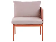 Ensemble de salon de jardin avec table 2 places TERRACINA Métal Orange_826673