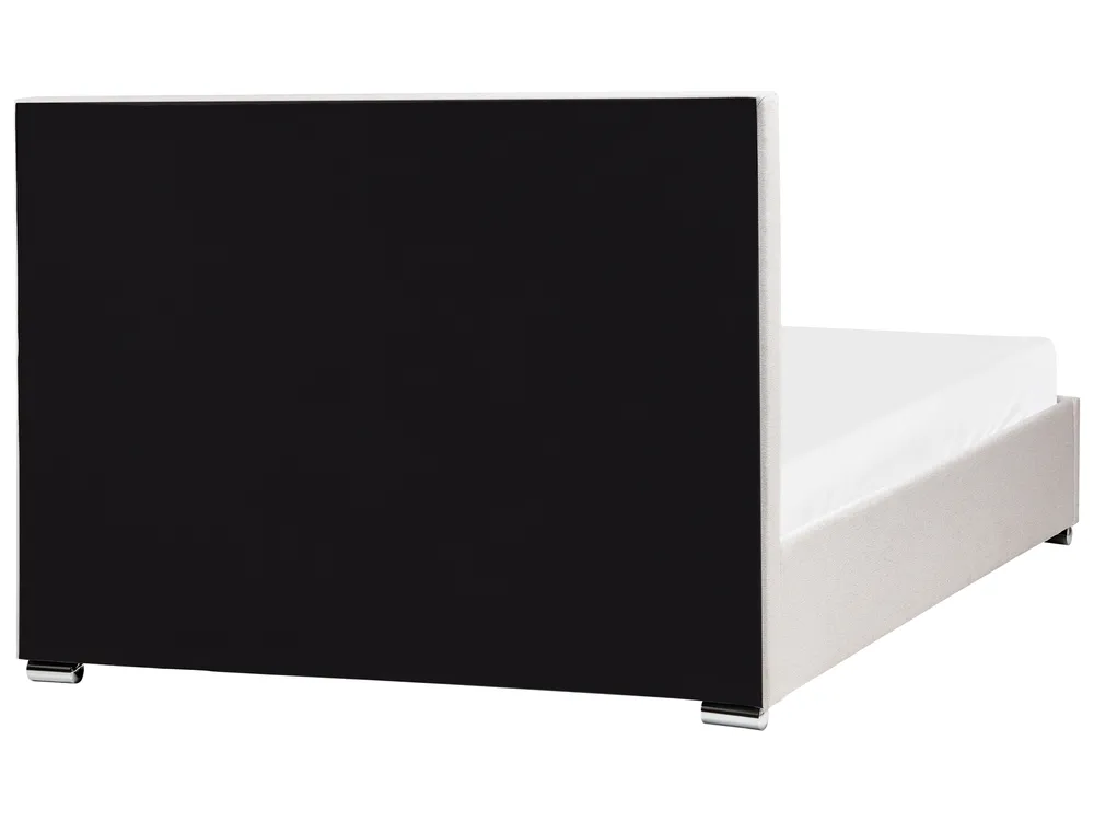 Postelja s prostorom za shranjevanje ROUEN Svetlo bež 140 x 200 cm_996726