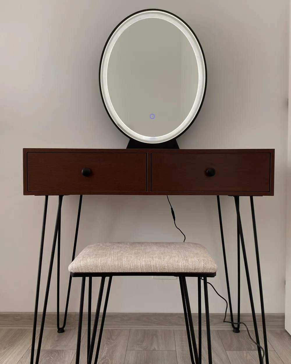 dark brown dressing table with mirror Amazon.com: Dressing Table Set - Multifunctional Dressing Table