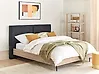 Bett mit Lattenrost Stoff IZERNORE 160 x 200 cm Dunkelgrau