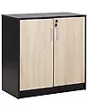 Büroschrank ZEHNA Braun / Schwarz