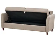 Sofa 3-Sitzer MARE mit Stauraum Stoff Taupe_918602