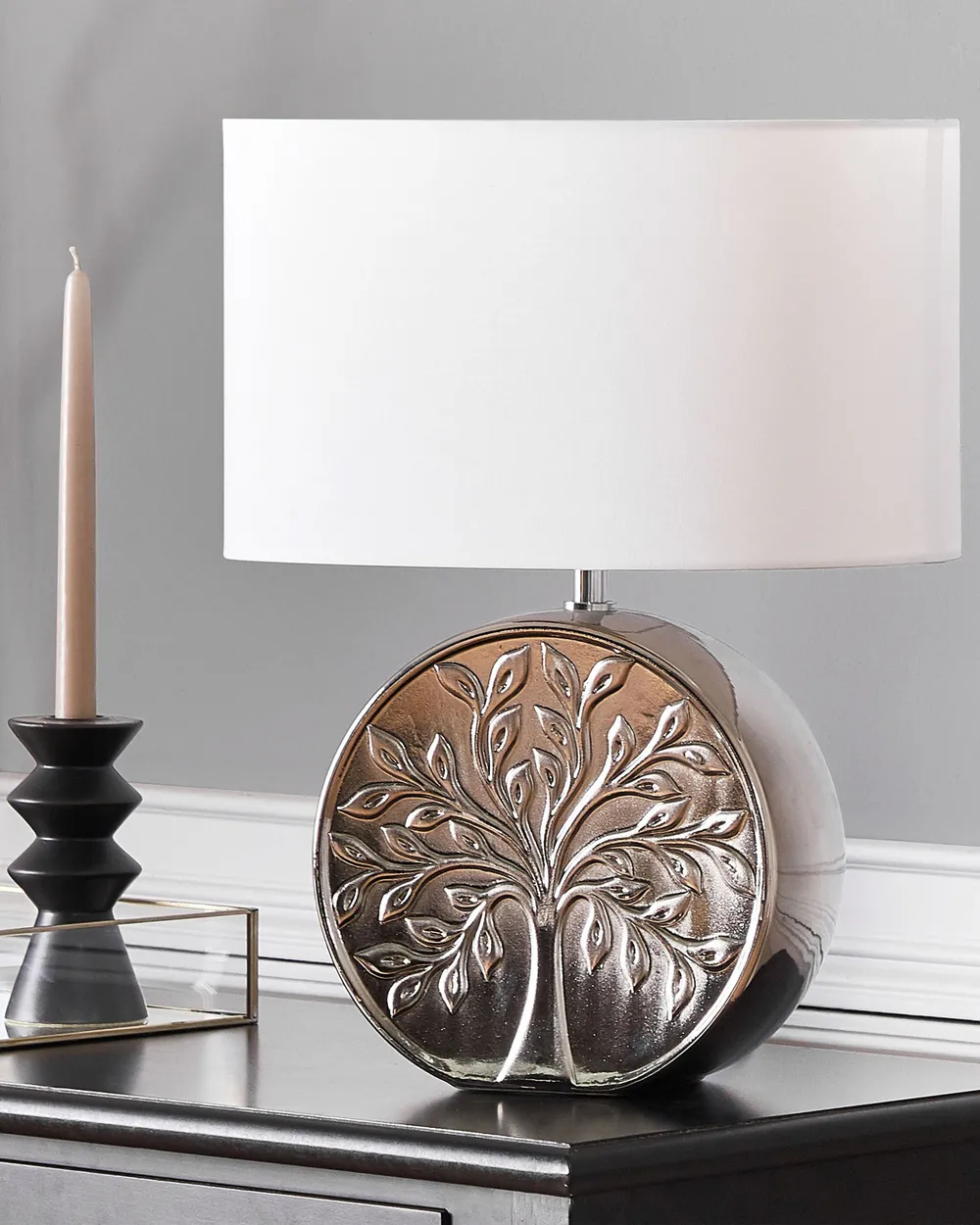 Table Lamp KHERLEN Ceramic Silver_822569