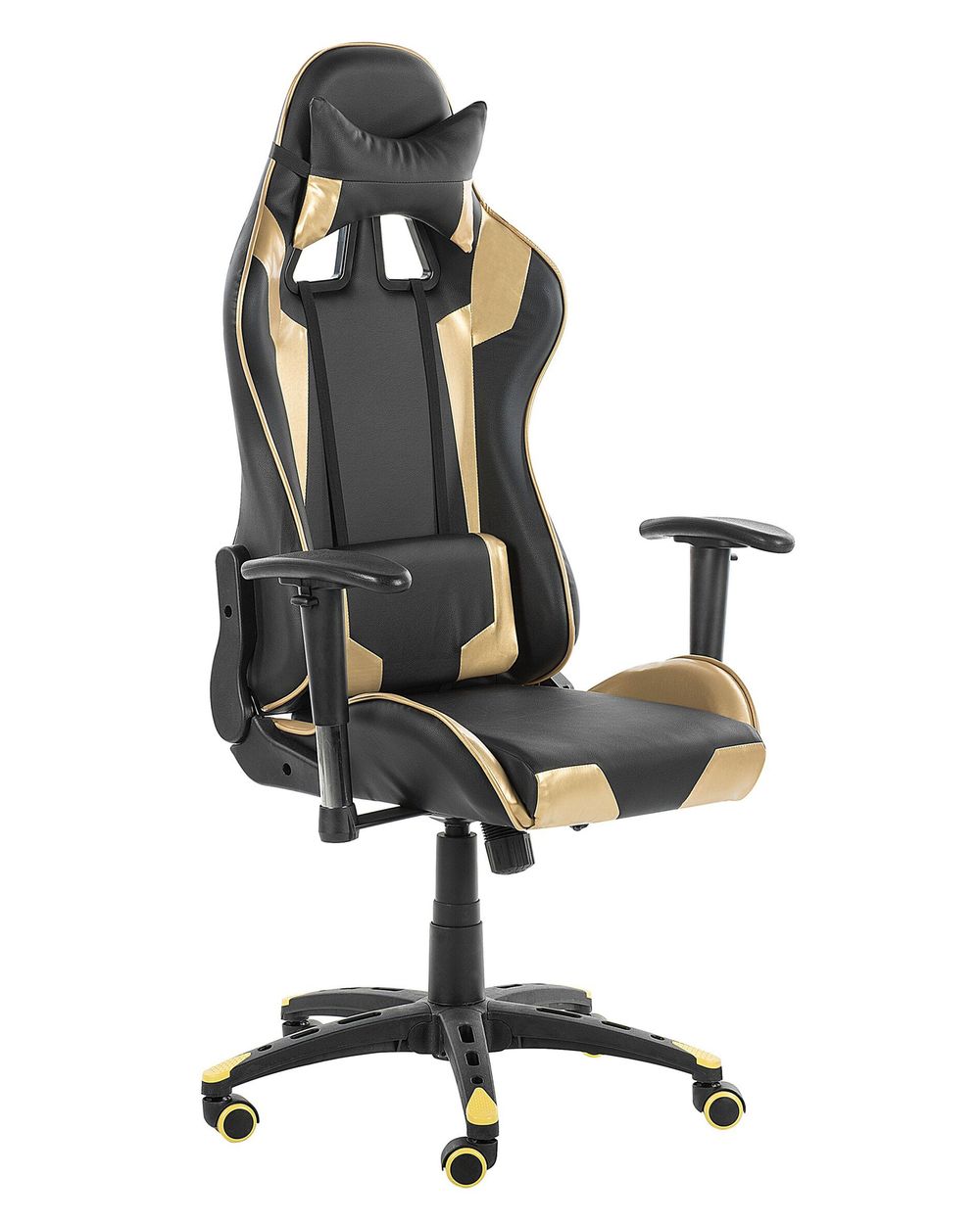 Gaming stol KNIGHT Umetno usnje Golden
