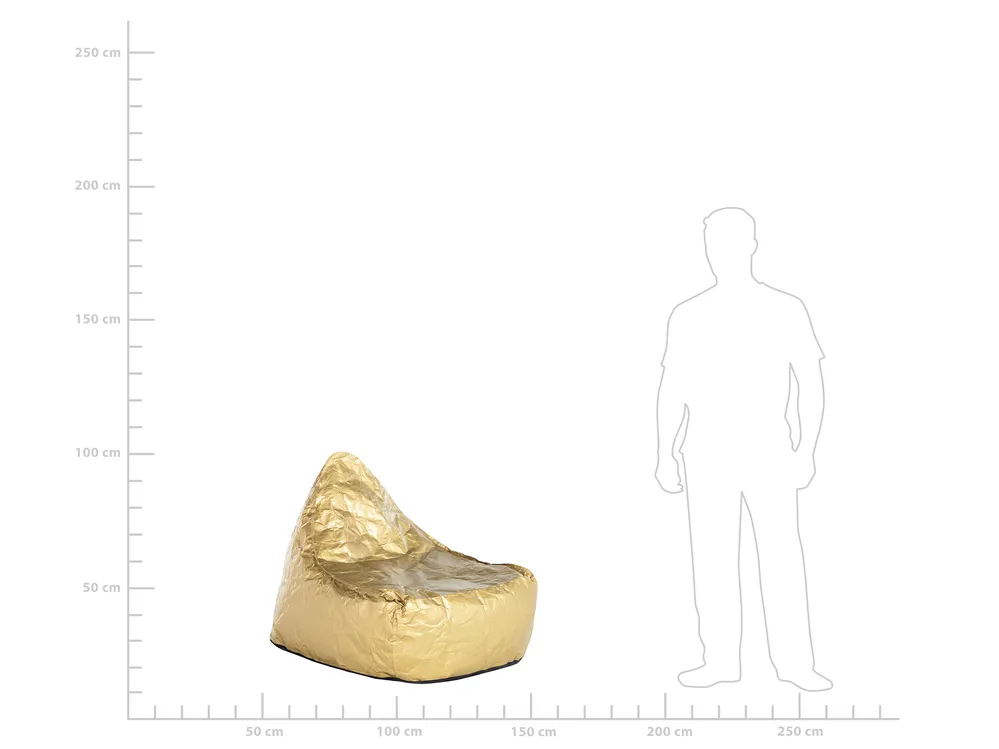 Sitzsack 200 L DROP 63 cm 75 cm Gold_823425