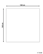 Faux Fur Rug MITCHELL Off-White 160 x 160 cm_1092354