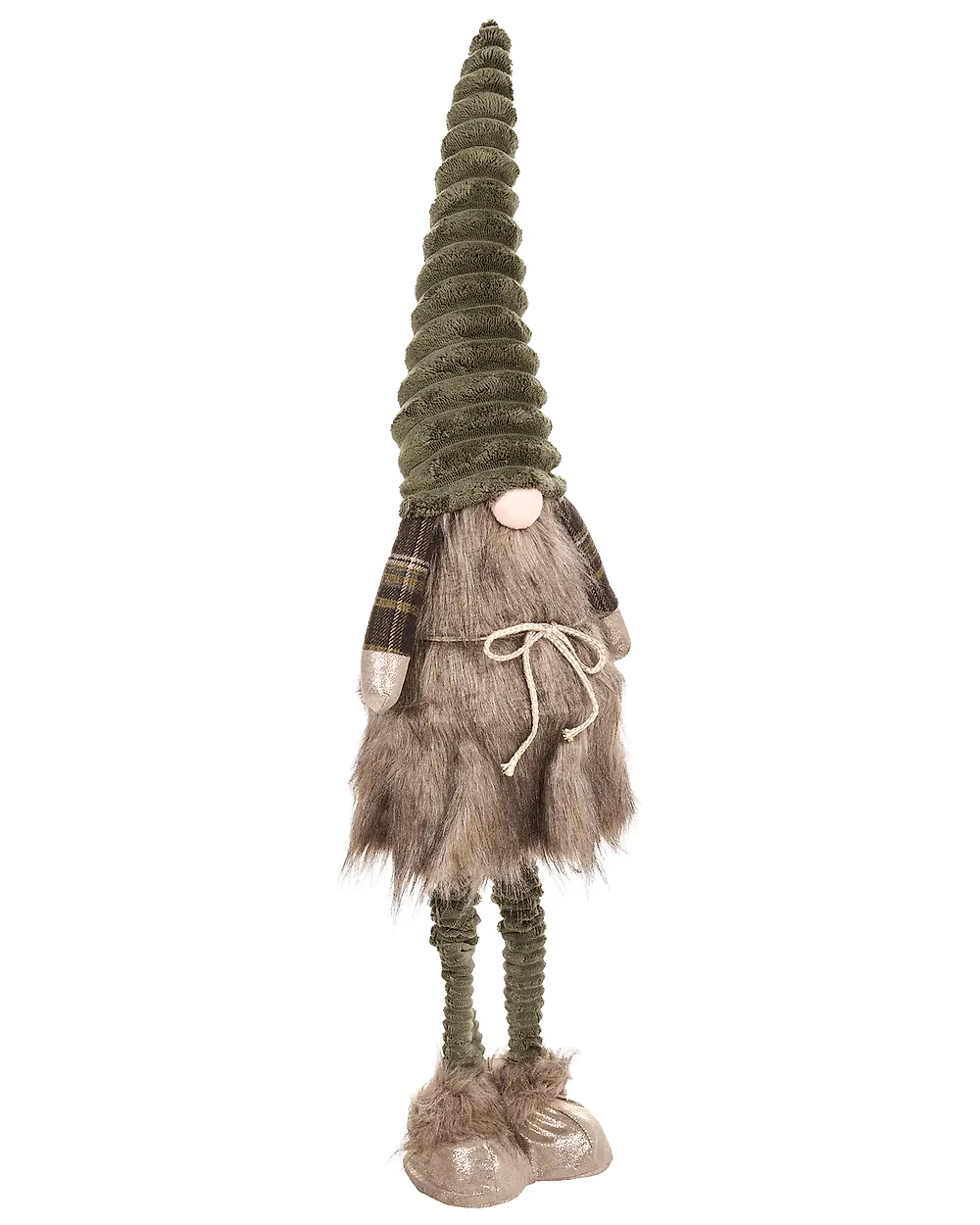 Weihnachtsdekoration 2er Set SUNDOM 69-93/81-111 cm Zwerg Grün_1175525