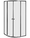 Duschkabine ONELLI 90 x 90 x 190 cm Schwarz