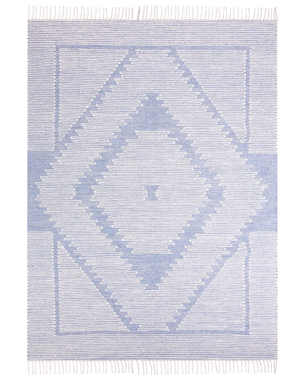 Teppich ANSAR Blau 160 x 230 cm Baumwolle_861031