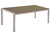 Gartentisch VERNIO 180 cm 90 cm Metall Braun