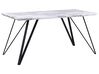 Esstisch MOLDEN Marmor Optik / Schwarz 150 cm 80 cm