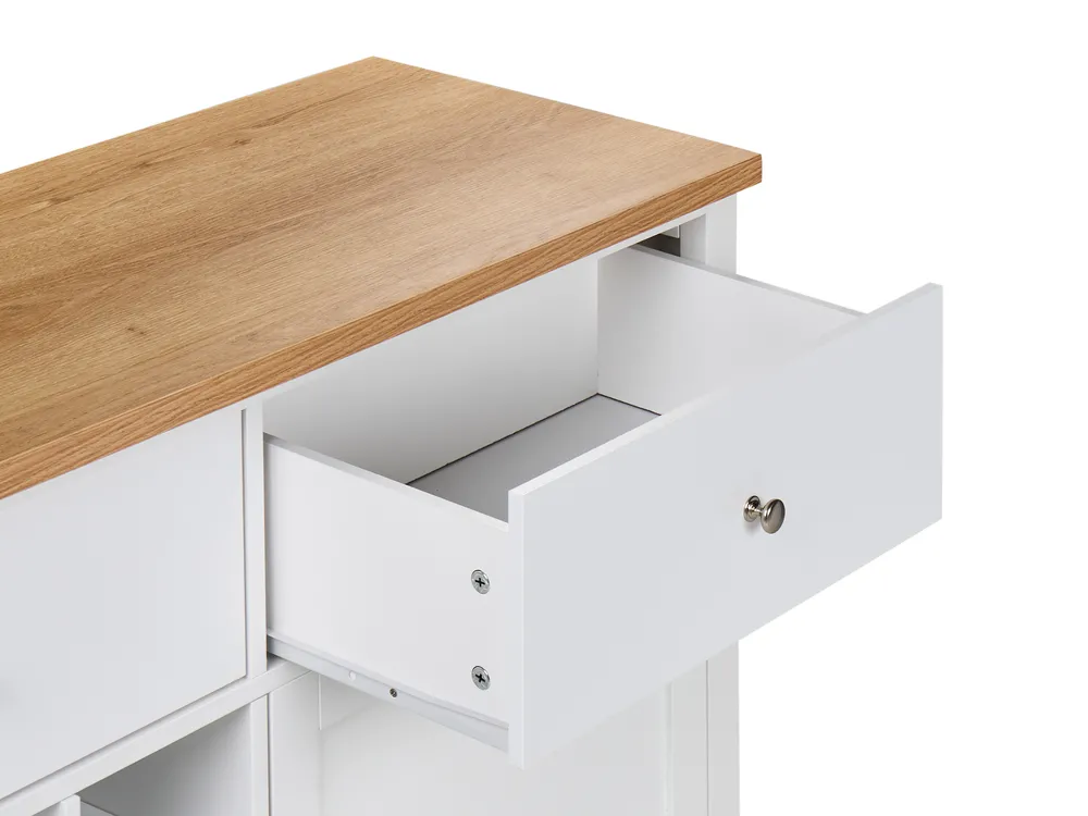 Wine Cabinet LUCASTON White_996579