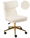 Desk Chair GRANBY Boucle Off-White
