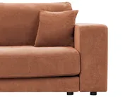Corner Sofa 3 Seater LOFOTEN Fabric Light Red Left Hand_943492