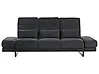 Sofa 3-Sitzer IKAST Stoff Schwarz